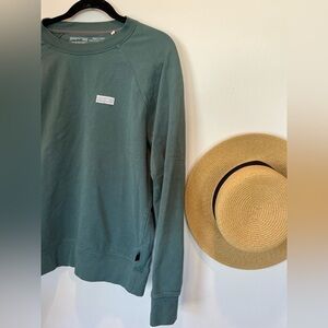 Patagonia Pastel P-6 Label Organic Crewneck Sweatshirt Green Size Large